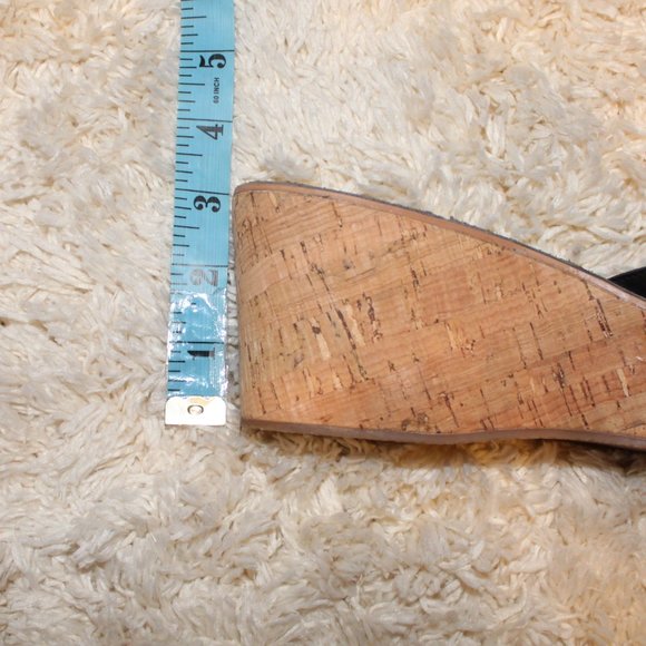 Sam Edelman Reid Wedge Sandals Black Strap - Picture 8 of 8